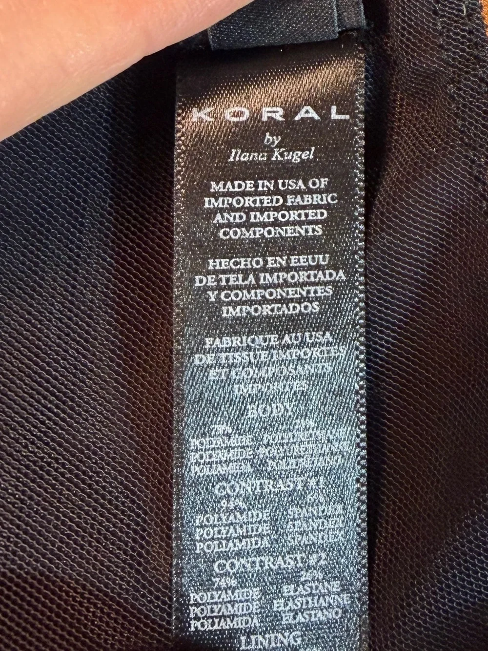 Koral color block net sports bra in white latte